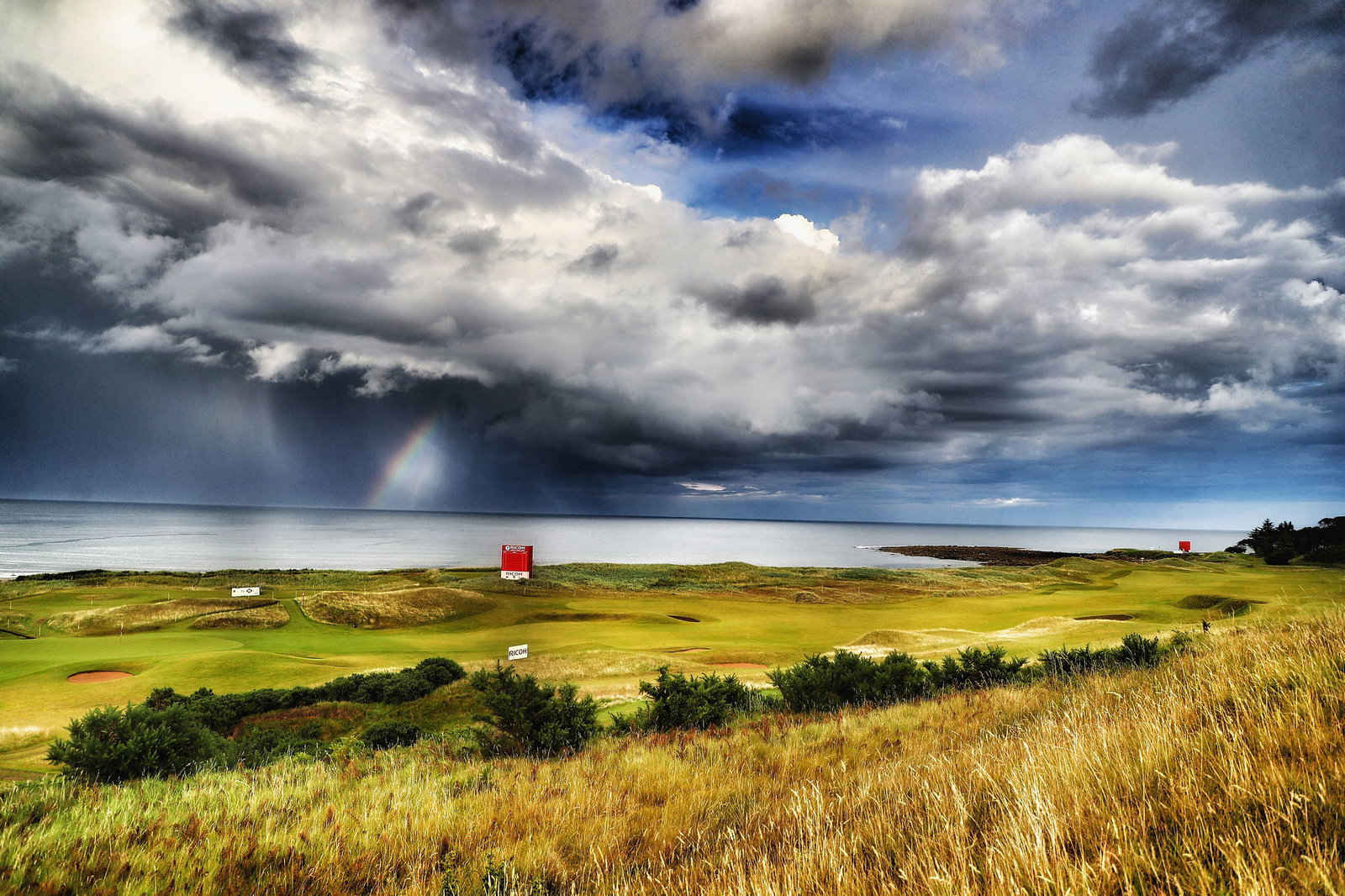WATCH: Patrick Reed has a mare in the sand at Scottish Open